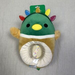 Original Squishmallows Avery The‎ Mallard Duck w Lights Slippers Kids Size 11-12